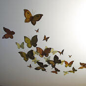 Роспись потолка «Бабочки»
