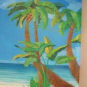 Роспись «Пальмы» в детской комнате