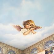 Роспись потолка «Ангелочки»