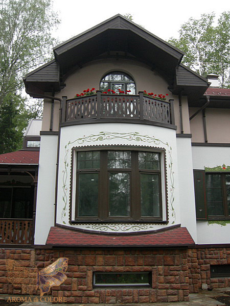 Роспись фасада в тирольском стиле