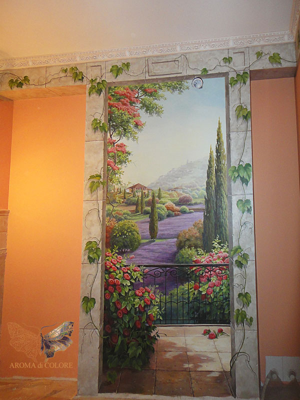 Роспись стен «Итальянский пейзаж»