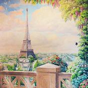 Рисунок на стене «Париж»