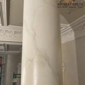 Роспись колонны под мрамор