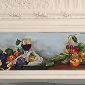 Роспись фриза «Натюрморт с фруктами и вином»